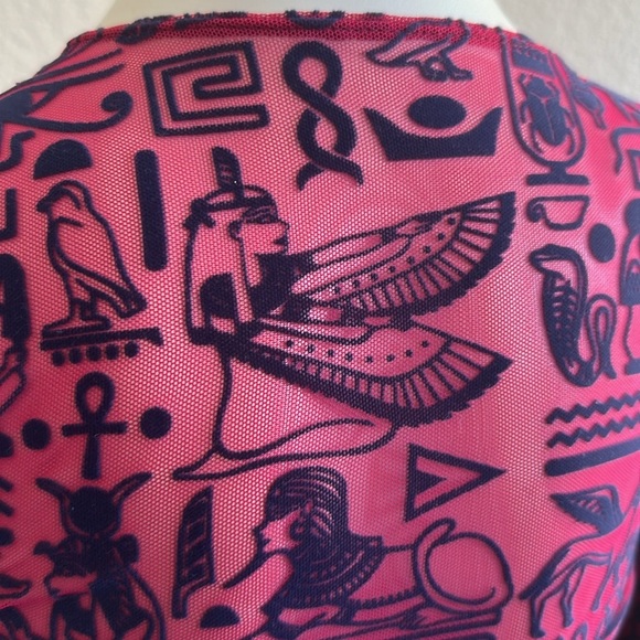 NWT BlackMilk Hieroglyphics Jewel 3/4 Sleeve Maxi Dress - Picture 12 of 12